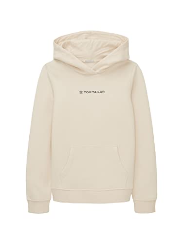 TOM TAILOR Mädchen 1038919 Hoodie mit Schriftzug, 24018-light Almond, 128 von TOM TAILOR