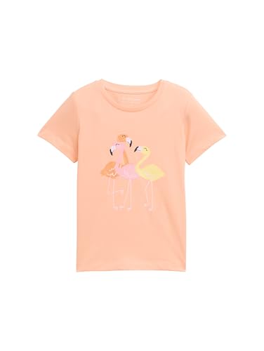 TOM TAILOR Mädchen 1046294 T-Shirt, 37758 - Peach Bloom, 92-98 EU von TOM TAILOR