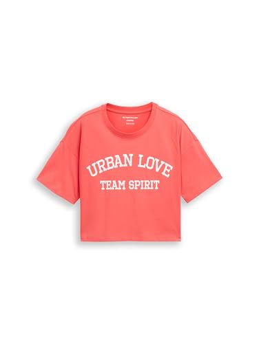 TOM TAILOR Mädchen 1047364 T-Shirt, 11042-Plain Red, 176 von TOM TAILOR