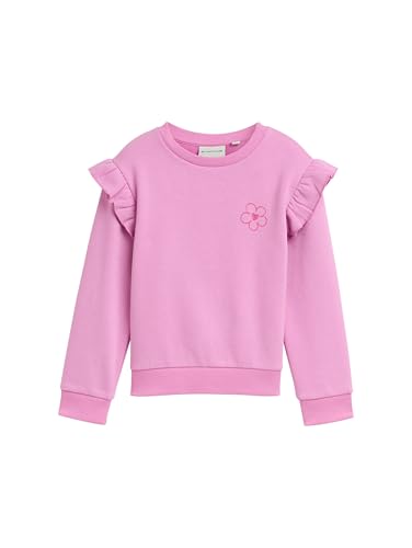 TOM TAILOR Mädchen 1047435 Sweatshirt, 38339-Flashy Mauve, 104-110 von TOM TAILOR