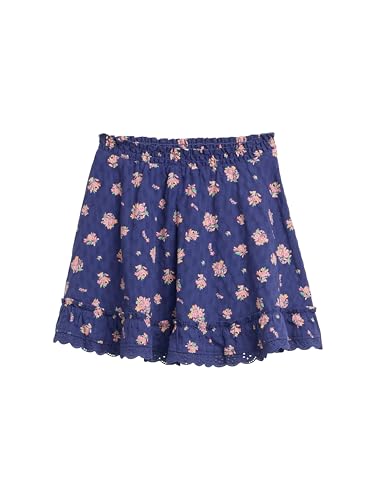 TOM TAILOR Mädchen 1047445 Kurzer Rock, 38409-Dark Blue Multi Color Flower, 104-110 von TOM TAILOR