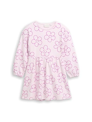 TOM TAILOR Mädchen 1048292 Kleid, 38336-Neon Lilac Flower Print, 116-122 von TOM TAILOR
