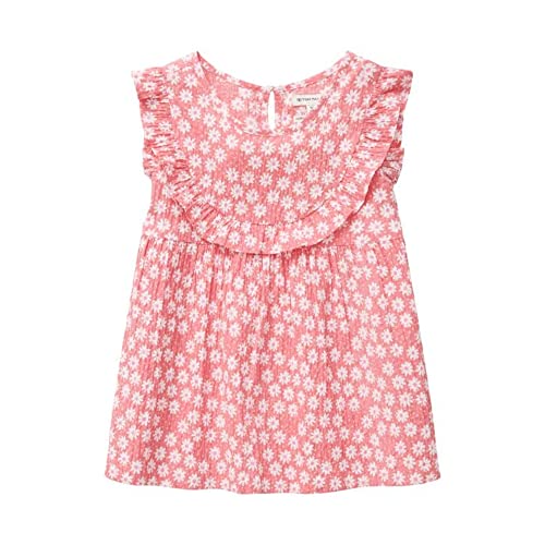 TOM TAILOR Mädchen Bluse mit Rüschendetail 1031956, Pink, 116-122 von TOM TAILOR