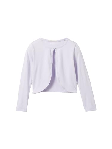 TOM TAILOR Mädchen Kinder Basic Bolero Strickjacke , light lavender, 92/98 von TOM TAILOR