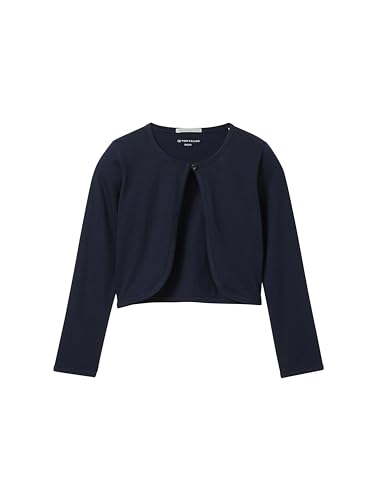 TOM TAILOR Mädchen Kinder Basic Bolero Strickjacke , sky captain blue, 104/110 von TOM TAILOR