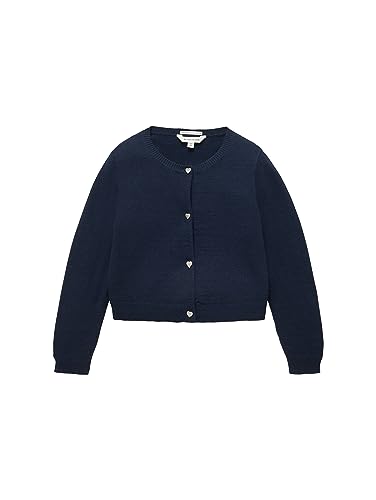 TOM TAILOR Mädchen Kinder Basic Cardigan , sky captain blue, 104/110 von TOM TAILOR