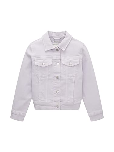 TOM TAILOR Mädchen Kinder Basic Jeansjacke 1035756, Lila, 104-110 von TOM TAILOR