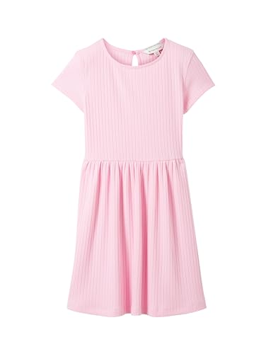 TOM TAILOR Mädchen Kinder Basic Jersey Kleid, 35247 - Fresh Summertime Pink, 116/122 von TOM TAILOR