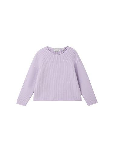TOM TAILOR Mädchen Kinder Basic Pullover mit Rundhalsausschnitt,29349 - Lilac Sky, 128/134 von TOM TAILOR