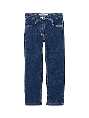 TOM TAILOR Mädchen Kinder Basic Treggings Skinny Jeans , Used Mid Stone Blue Denim, 116 von TOM TAILOR