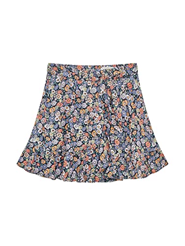 TOM TAILOR Mädchen Kinder Blumenrock mit Rüschen 1035214, Lila, 92-98 von TOM TAILOR