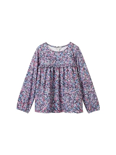 TOM TAILOR Mädchen Kinder Bluse mit Blumenmuster, small multicolor flower print, 116/122 von TOM TAILOR