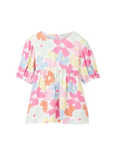 TOM TAILOR Mädchen Kinder Bluse mit Blumenmuster & Volant, 34691 - Big Multicolor Flower Print, 128/134 von TOM TAILOR