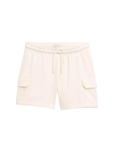TOM TAILOR Mädchen 1048222 Bermuda Sweatpants Shorts, 10348-Gardenia White, 164 von TOM TAILOR