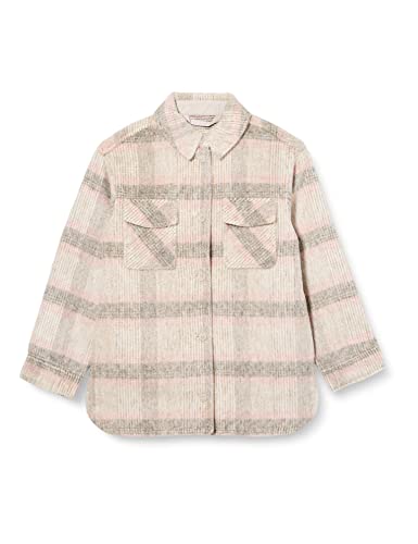 TOM TAILOR Mädchen Kinder Hemdjacke mit Muster 1033322, Braun, 140 von TOM TAILOR