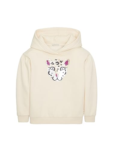 TOM TAILOR Mädchen Kinder Hoodie mit Pailletten , light almond, 104/110 von TOM TAILOR