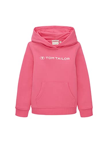 TOM TAILOR Mädchen 1038882 Hoodie mit Schriftzug, 15799-carmine pink, 116/122 von TOM TAILOR