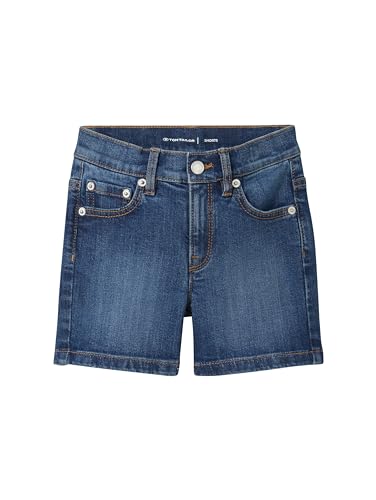 TOM TAILOR Mädchen Kinder Jeans Shorts, 10119 - Used Mid Stone Blue Denim, 134 von TOM TAILOR