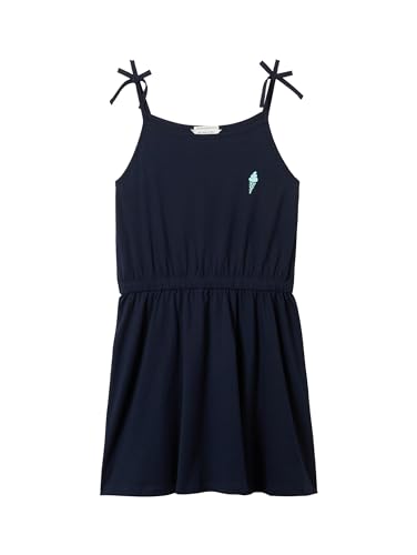 TOM TAILOR Mädchen Kinder Jerseykleid mit Print , sky captain blue, 128 von TOM TAILOR