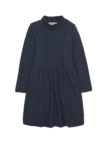 TOM TAILOR Mädchen Kinder Kleid mit Rippstruktur , sky captain blue, 104/110 von TOM TAILOR