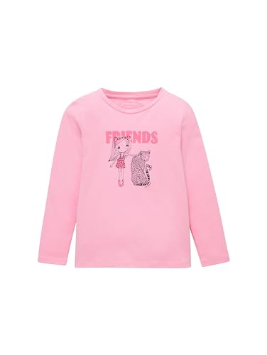 TOM TAILOR Mädchen Kinder Langarmshirt mit Print , fresh pink, 92/98 von TOM TAILOR
