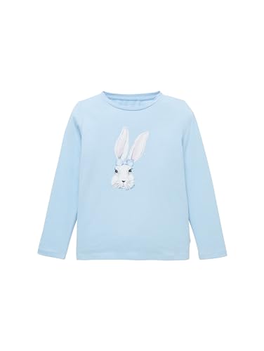 TOM TAILOR Mädchen Kinder Langarmshirt mit Print , fresh soft blue, 104/110 von TOM TAILOR