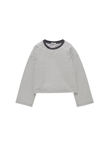 TOM TAILOR Mädchen Kinder Langarmshirt mit Streifen , small navy off white stripe, 140 von TOM TAILOR