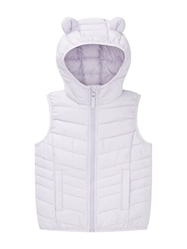 TOM TAILOR Mädchen Kinder Lightweight Steppweste mit Ohren 1035752, Lila, 116-122 von TOM TAILOR