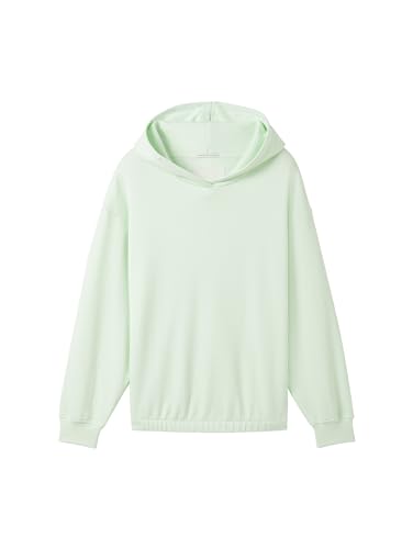 TOM TAILOR Mädchen Kinder Oversized Hoodie mit Schriftzug, 29570 - Pale Peppermint, 164 von TOM TAILOR