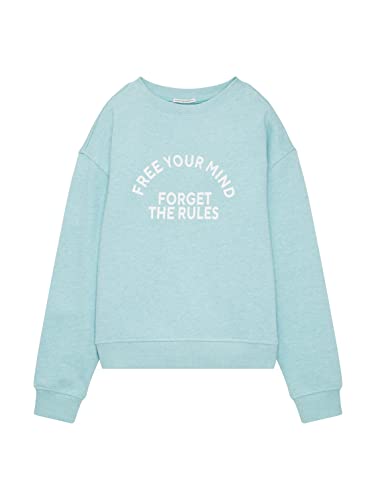 TOM TAILOR Mädchen Kinder Oversized Sweatshirt mit Print 1033944, Blau, 152 von TOM TAILOR