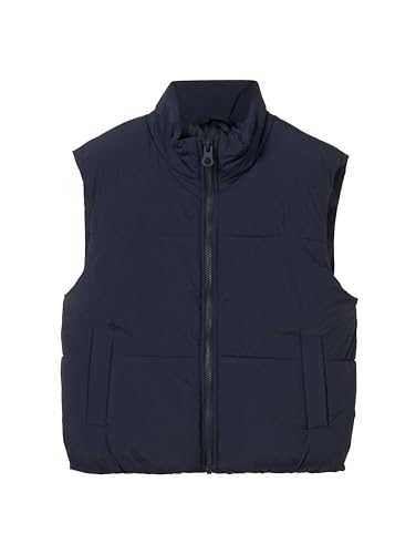 TOM TAILOR Mädchen Kinder Puffer Weste mit Stehkragen, 10668 - Sky Captain Blue, 164 von TOM TAILOR