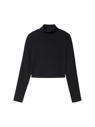 TOM TAILOR Mädchen Kinder RIPP Longsleeve mit Stehkragen, 36423 - Heavy Black, 176 TOM TAILOR Mädchen Kinder RIPP Longsleeve mit Stehkragen, 36423 - Heavy Black, 176 von TOM TAILOR