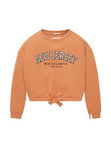 TOM TAILOR Mädchen Kinder Sweatshirt im Oversized Fit 1033115, Braun, 164 von TOM TAILOR