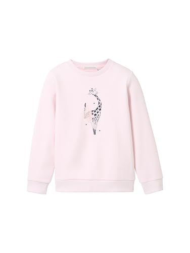 TOM TAILOR Mädchen Kinder Sweatshirt mit 3D-Print, 29362 - Faded Primrose, 116/122 von TOM TAILOR