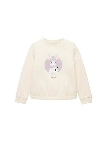 TOM TAILOR Mädchen Kinder Sweatshirt mit Print , light almond, 116/122 von TOM TAILOR