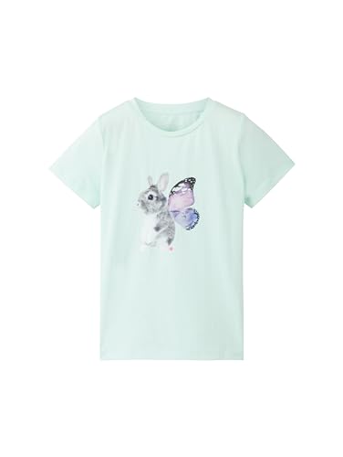 TOM TAILOR Mädchen Kinder T-Shirt mit Print, 34686 - Soft Sugar Green, 92/98 von TOM TAILOR