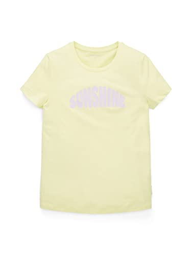 TOM TAILOR Mädchen Kinder T-Shirt mit Print 1035125, Gelb, 128 von TOM TAILOR