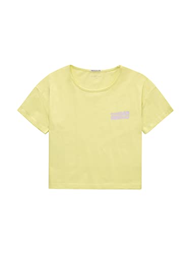 TOM TAILOR Mädchen Kinder T-Shirt mit Print 1035128, Gelb, 152 von TOM TAILOR