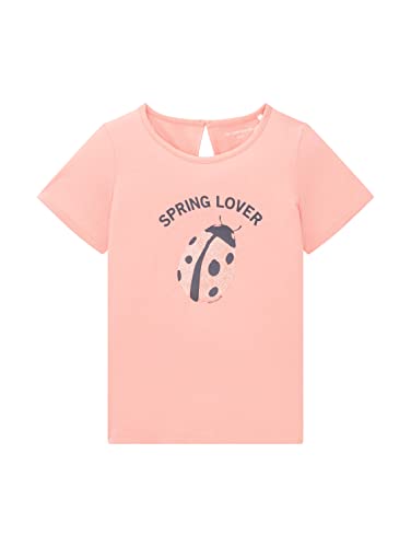 TOM TAILOR Mädchen Kinder T-Shirt mit Print 1035197, Pink, 116-122 von TOM TAILOR