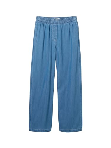 TOM TAILOR Mädchen Kinder Wide Leg Fit Jeans, 10110 - Blue Denim, 164 von TOM TAILOR