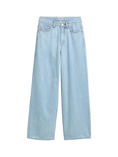 TOM TAILOR Mädchen Kinder Wide Leg Fit Jeans, 10111 - Clean Bleached Blue Denim, 146 von TOM TAILOR