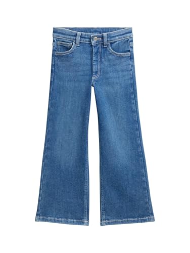 TOM TAILOR Mädchen Kinder Wide Leg Fit Jeans mit Strech-Anteil,10119 - Used Mid Stone Blue Denim, 92 von TOM TAILOR