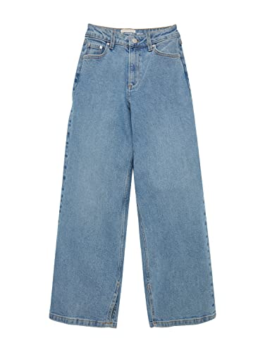 TOM TAILOR Mädchen Kinder Wide Leg Jeans 1033917, Blau, 140 von TOM TAILOR