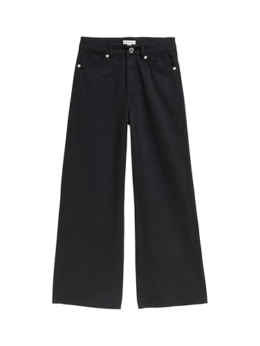 TOM TAILOR Mädchen Kinder Wide Leg Stoff-Jeans,36423 - Heavy Black, 140 von TOM TAILOR
