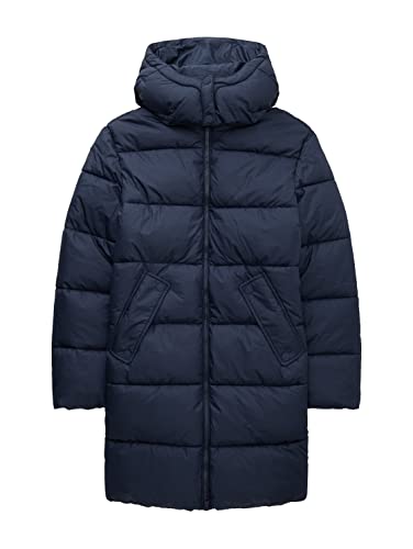 TOM TAILOR Mädchen Kinder Winterjacke mit Kapuze 1033327, Blau, 176 von TOM TAILOR