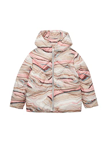 TOM TAILOR Mädchen Kinder Winterjacke mit Kapuze 1033337, Pink, 128-134 von TOM TAILOR