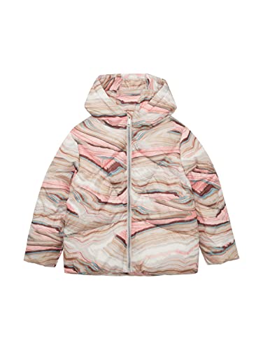 TOM TAILOR Mädchen Kinder Winterjacke mit Kapuze 1033337, Pink, 104-110 von TOM TAILOR
