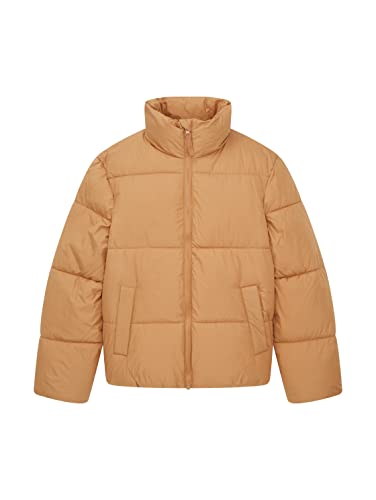 TOM TAILOR Mädchen Kinder Winterjacke mit Steppung 1033326, Beige, 140 von TOM TAILOR