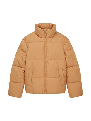 TOM TAILOR Mädchen Kinder Winterjacke mit Steppung 1033326, Beige, 140 von TOM TAILOR