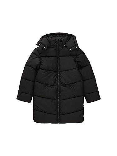 TOM TAILOR Mädchen 1038496 Longstyle Puffer Wintermantel, 29999-Black, 176 von TOM TAILOR